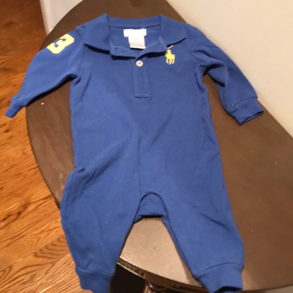 Ralph Lauren Long sleeve long pant onesie